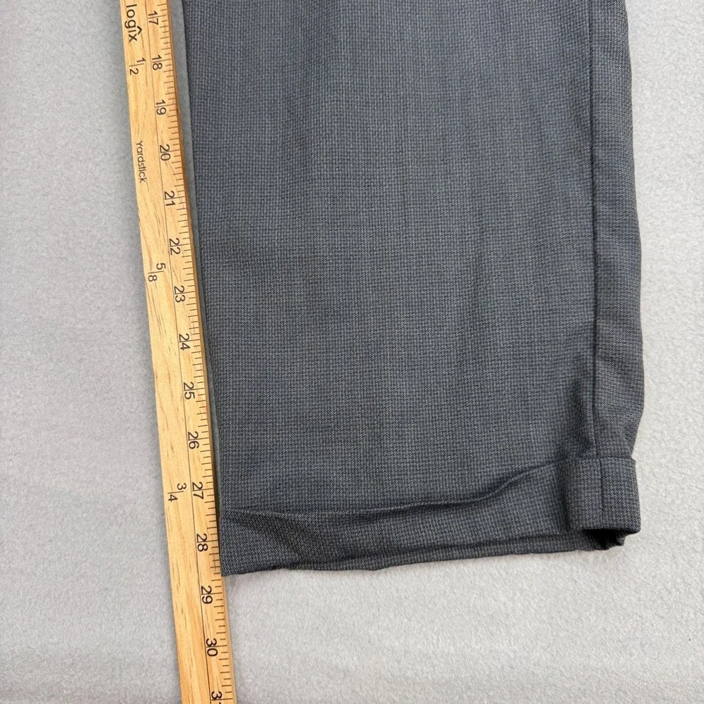 Vtg Christian Dior Monsieur Pants Mens 34x29 Gray Plaid Wool Pleated Cuffed